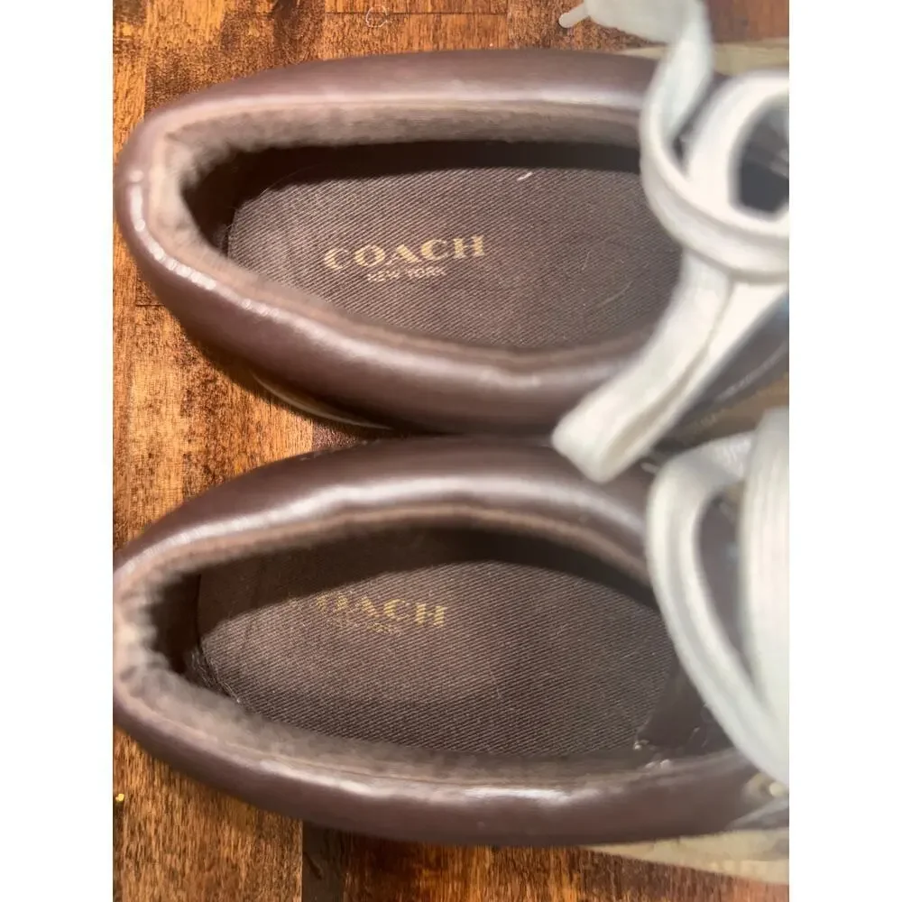 Coach Women’s Francesca Brown Logo Sneakers size 8.5